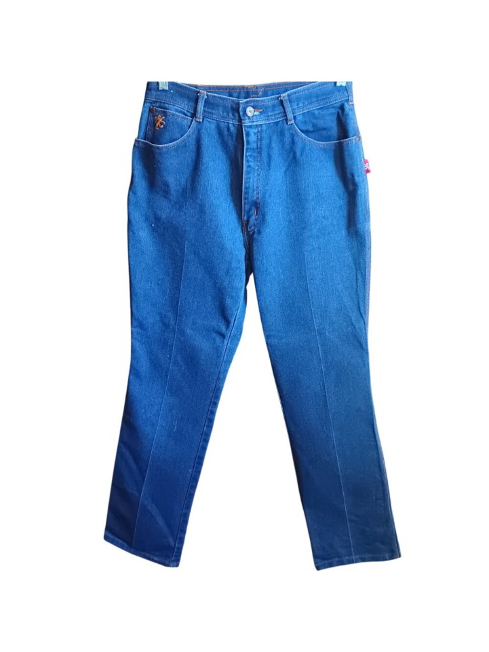 True Vintage Disco Jeans 16 30x32 Braxton High-Waist Denim Embroidered Pocket - Picture 3 of 7